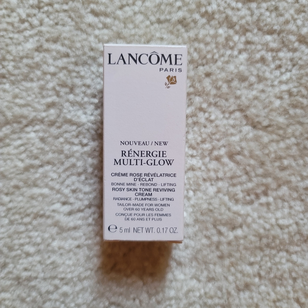NEW Lancomb Renergie Multi-Glow Rosey Skin Tone Reviving Cream